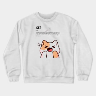 Cat Definition Crewneck Sweatshirt